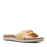 CLARKS Female Adult Women 8 26159834 Golden Yellow/Off White Canvas